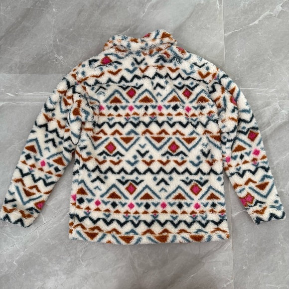 Women’s Eddie Bauer Aztec Ultra Soft Plush 1/4 Zip Pullover Sweater Small - Picture 11 of 16